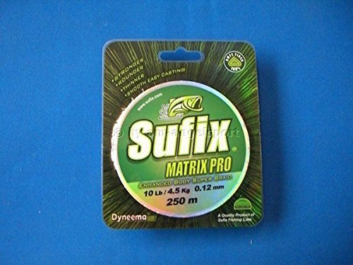 Sufix Matrix Pro 0,12mm 4,5Kg 250m Green Geflochtene Schnur