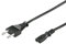 PremiumCord Cavo Di Alimentazione 230V 3m Con Spina Europea a Doppia Presa Europea C7 a 2 Poli, IEC 320, Dritto, Colore Nero