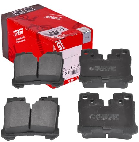 TRW GDB3475 Brake Pad Set of 4 Compatible for Lexus LS IV (_F4_) 2006 - Rear Axle and Other Vehicles