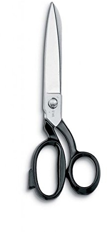AUSONIA - 16149 Ciseaux de Tailleur Ciseaux à Couture Tapisserie D'ameublement pour Couper Les Tissus En Acier Avec Lames Nickelees 23 CM