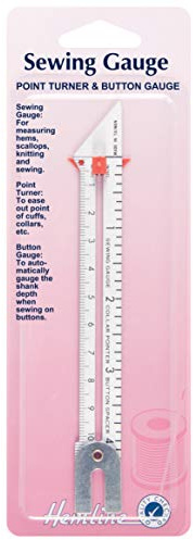Premium Hemline Point Turner/Button and Sewing Gauge