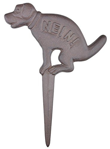 Esschert Design Hundeschild Hundeklo Nein!, braun, 22.5 x 1.2 x 31.5, HB17