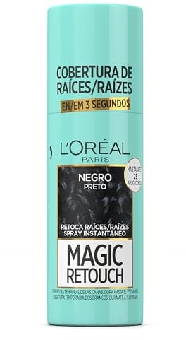 L'OREAL PARIS Magic Retouch Spray Retoca Raíces y Canas Negro 75ml