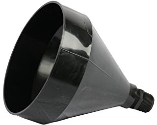 WirthCo 32410 Trichter King 2,5 cm Gewinde PE Trommel Trichter – 3 Quart Kapazität, 1 Zoll Gewinde