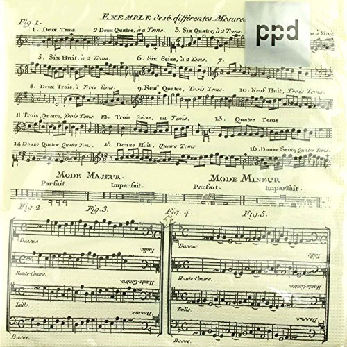 Servietten Adagio - Schönes Geschenk für Musiker