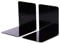 MAUL Buchstütze aus Metall (2er Pack) 14x12x14cm | Bücherhalter, Organzier für Kinder, Bücher, Büro, Regal | Bücherstütze magnetisch aus stabilem Metall | Stilvoller Buchhalter | Schwarz