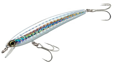 Yo-Zuri F1162-HSR Pins Minnow Floating Diver Lure, Holographic Silver Minnow