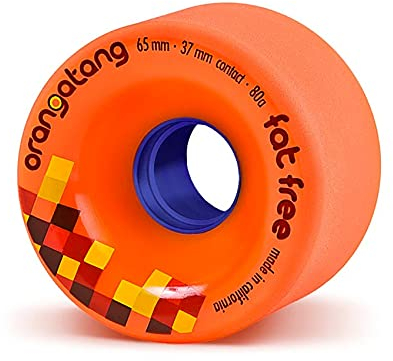 Orangatang 65mm 80a Fat Free Longboard Wheels ~Set of 4~ By Loadedboards by Orangatang