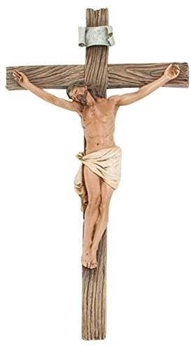 Catholic 8 cm, Harz, Jesus Christus Kruzifix mit INRI-Cross-Kapelle, Home