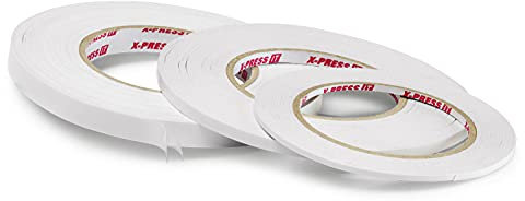 X-Press It Montage-Klebeband, doppelseitig, 3 mm x 25 m, Montageband für viele Materialien, zum Basteln, Befestigen und Montieren