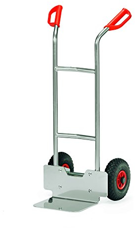 Fetra Alukarre, Traglast 150 kg mit Luftbereifung, Schaufel, 1 Stück, 1150 x 570 mm, silber/alu, A1125L