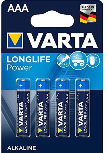 VARTA Blister de 4 piles alcaline High Energy, Micro (AAA/LR3)