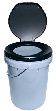 Leisurewize Need-A-Loo Portable Toilet, Bucket-Style Toilet with Carry Handle, 32cm x 37cm (LWACC310)