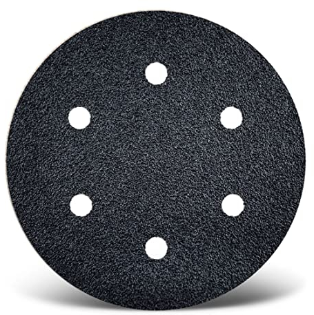 MENZER Black Klett-Schleifscheiben, 150 mm, 6-Loch, f. Exzenterschleifer, Siliciumcarbid (50 Stk.) K180