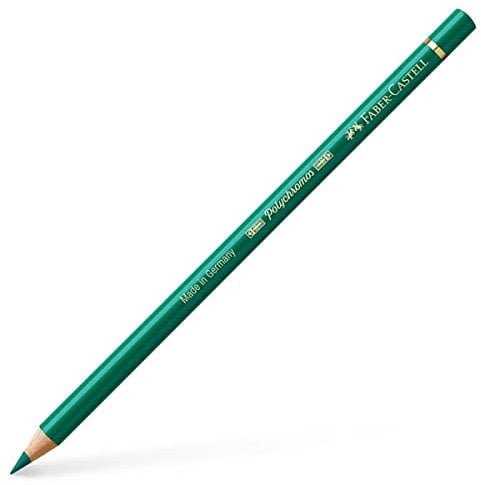 Faber-Castell Art & Graphic Polychromos Colour Pencil, (264), Dark Phthalo Green, for Art, Craft, Drawing, Sketching, Home, School, University, Colouring
