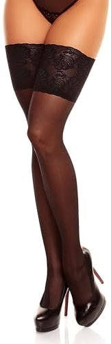 GLAMORY Deluxe 20 halterlose Strümpfe-schwarz-3XL