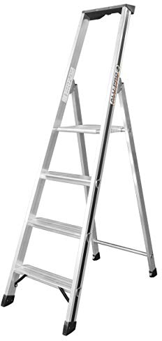 Hymer ALU-PRO 7002604 Stufenstehleiter, 4 Stufen