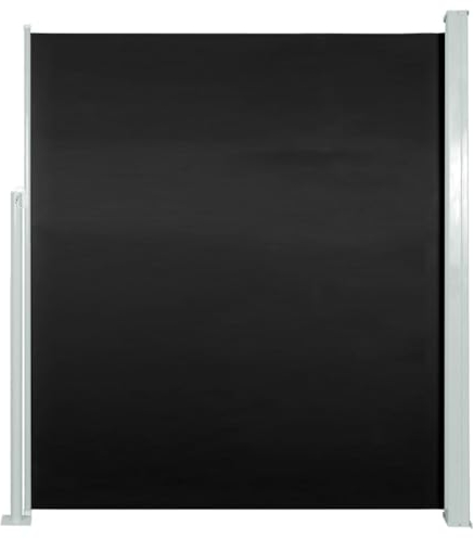 vidaXL Seitenmarkise 160x300 cm Schwarz Sichtschutz Windschutz Markise Balkon
