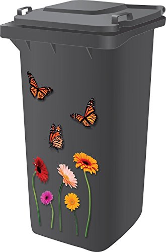 Dabmoo Stickers en vinyle pour poubelles à roulettes, poubelles, caravanes, réfrigérateurs et autres articles ménagers