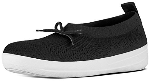 FitFlop Uberknit Slip-On Ballerina Shoes Black UK5.5 Black