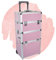Beauty Trolley Infinity Aluminium Pink