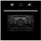 Cookology COF605BK 60cm 65 Litre Capacity, Installed Built In Electric Fan Oven, Integrated Single Fan Oven with Mechanical Dial Timer and Grill - in Black
