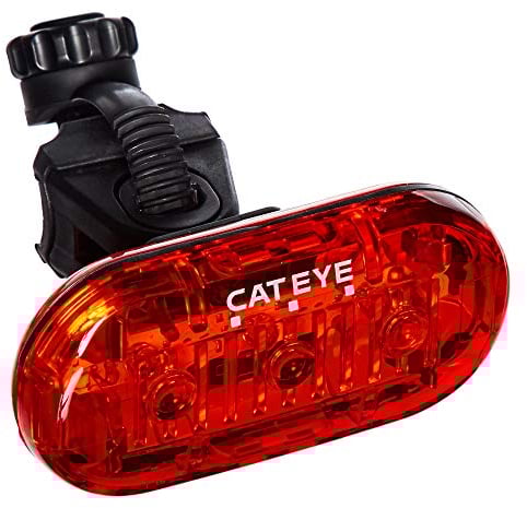 CatEye Rear Bike Light - Bright Triple Rear Bicycle LED with 200hr Battery & IPX6 Waterproof Rating | Flash, Rapid & Constant Modes | Back Light Cycling | Bike Accessories