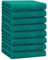 Betz 8 Stück Handtücher Set Größe 50 x 100 cm Handtuch Premium 100% Baumwolle Farbe smaragdgrün