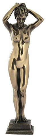 Statue, stehend, nackt, weiblich, bronzefarben, 24 cm