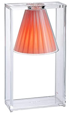 Kartell Light-Air Lampada da Tavolo, Cristallo Rosa, Classica