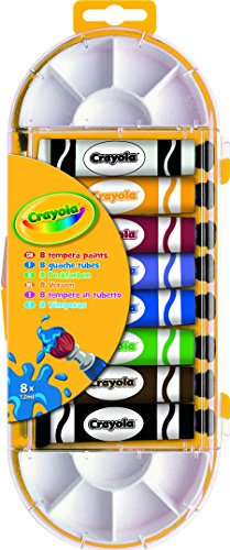 Crayola - 8 tubes de gouache lavable - Peinture et accessoires - 256374.012