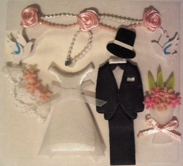 3D embellishments Wedding Day - C2041