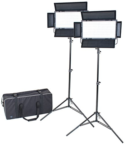 Dörr DLP-820 LED-Dauerlicht mit Stativ/Transporttasche, 2 Stück, 373455