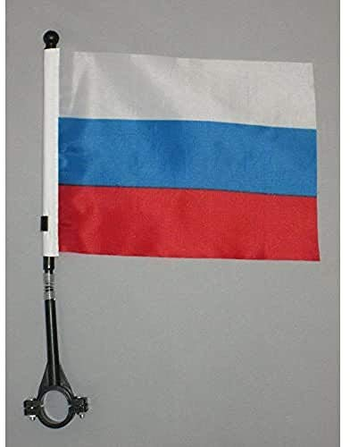 AZ FLAG - Fahrradfahne Russland - 21x14 cm - Russische Fahrradflagge 14 x 21 Cm - Fahrrad Flaggen