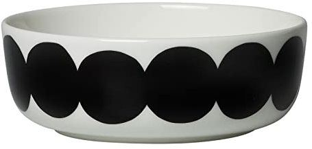 Marimekko - Oiva/Räsymatto - Schüssel - Weiß/Schwarz - Ø13xH5cm - 4 dl