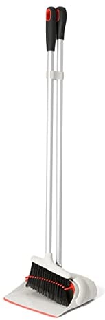 OXO Good Grips Upright Sweep Set, Aufrechter Kehrer, White/Black