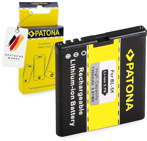 PATONA Akku BL-5K Kompatibel mit Nokia 701 C7-00 N85 ORO X7-00