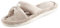 Isotoner Womens 95005 Microterry Satin X-Slide Beige Size: 5 UK