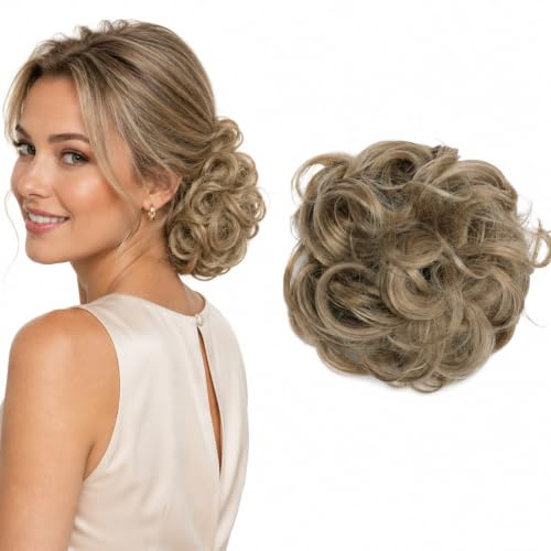 CAISHA Synthetic Scrunchie Donut Hair Piece Updo Natural Blonde G14E