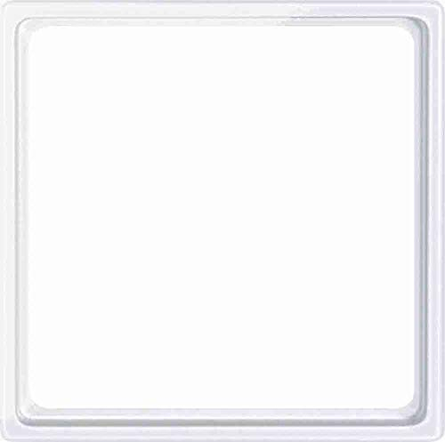 Merten 518519 Zwischenring für Kombieinsätze nach DIN 49075, polarweiß glänzend, System M, Weiss/opulenter Garten