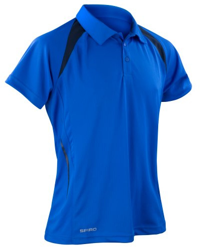 Spiro Mens Sports Team Spirit Performance Polo Shirt (2XL) (Royal/Navy)