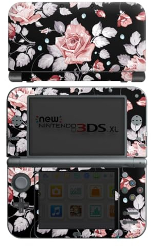 DeinDesign Skin kompatibel mit Nintendo New 3DS XL Folie Sticker Rose Blume Pattern