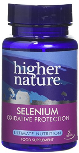 Higher Nature Selenium 200ug - 60 Tablets | For Immune Support, Oxidative Stress Protection, Hair and Nails Health, Thyroid Support and Selenium Supplements