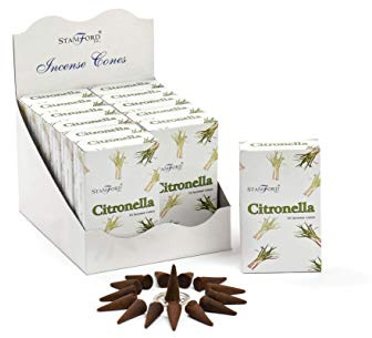 37174 Citronella Incense Cones, 15 Cones x 12 Packs