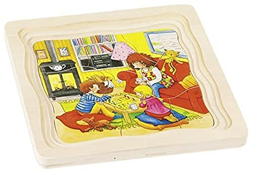 Goki 57566 - Schichtenpuzzle - Mein Tag
