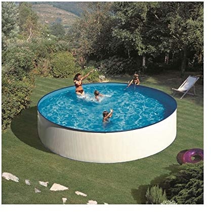 Gre KITWPR352E - Piscina tonda bianca Dim: Ø 350 h 90
