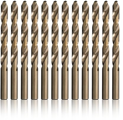 Drill America - DWDCO25P12 #25 Cobalt Drill Bit (Pack of 12), DWDCO Series