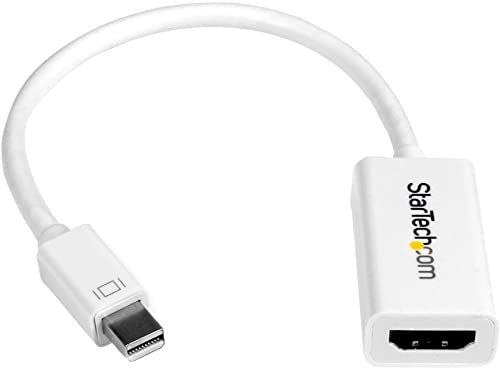 StarTech - Adaptateur actif Mini DisplayPort 1.2 vers HDMI 4K pour MacBook Pro MacBook Air compatible Mini DP - M F - Blanc - Convertisseur vidéo - DisplayPort - blanc - pour Apple MacBook Air; MacBook Pro