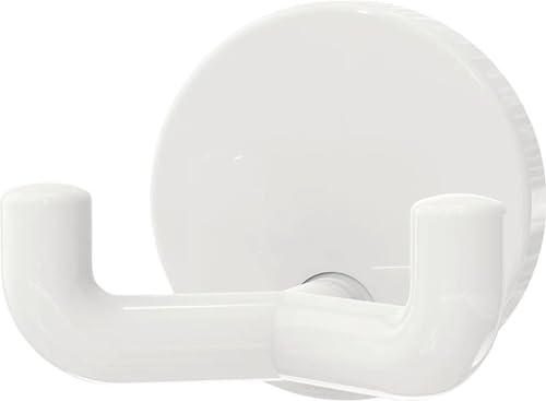 HEWI Doppelhaken (Handtuchhaken / Handtuchhalter / Kleiderhaken) 31mm tief, Farbe weiß 801.90.020 99