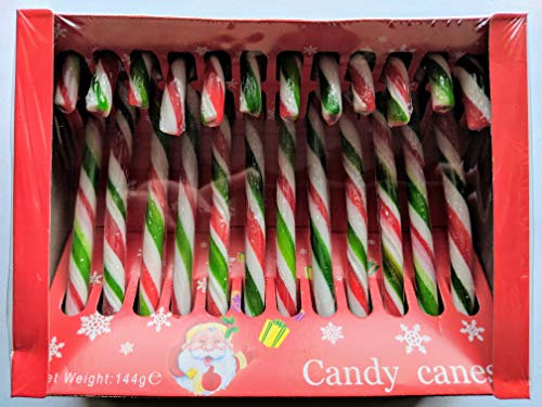 Red & White Candy Canes Box of 12 x 4 Boxes (48 canes), Decoration & Gift Supplies for Christmas